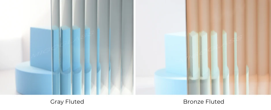 Tinted textured glass Tinted textured glass