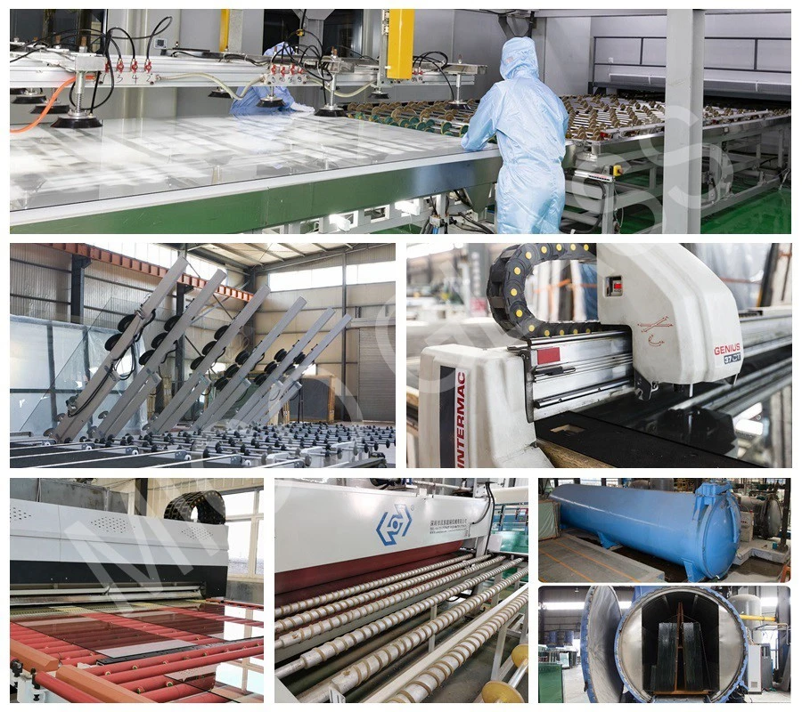 Laminated glass processing line Laminated glass processing line