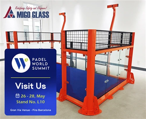 MIGO GLASS продемонструє проект-готові рішення для корту Padel на Всесвітньом...