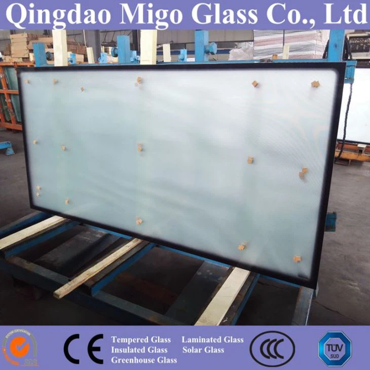 solar collector glass with black dots frame 