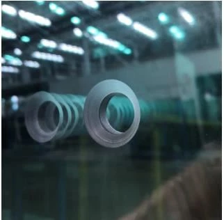tapered hole for padel court glass panels